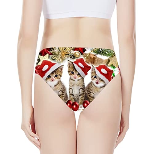 Image of Dellukee Sexy Women Underwear Briefs Breathable Hipster Panty White Alpaca Print