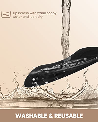 ONUEMP 6 Pairs Heel Pads for Shoes, Silicone Heel Grips Protectors and Ball of Foot Cushions for Women Men, Foot Inserts Metatarsal Pad for Shoes That are Too Big, Pain Relief