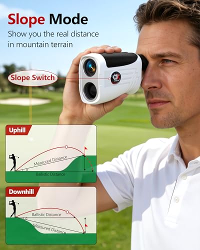 Golf Rangefinder with Slope and Vibration