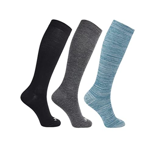 Image of ja vie 80% Merino Wool Ultra Soft 15-20mmHg Graduated Compression Socks for Women & Men