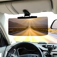 Polarized Sun Visor Extender for Cars - 3 Ways Clip On Visor Extension with Anti Glare PC Lens, 360 Adjustable Universal Car Sunshade for Side Window Windshield Glare Reduction Safe Driving
