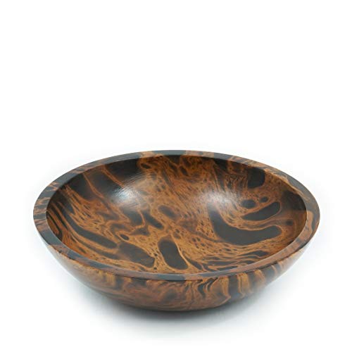 Leewadee Decorative Mango Wood Tray – Exotic Bowl Made Of Natural Mango Wood, Sophisticated Bowl For Fruit Or Decoration, Handmade, 10 X 3 Inches, Brown #TOP5
