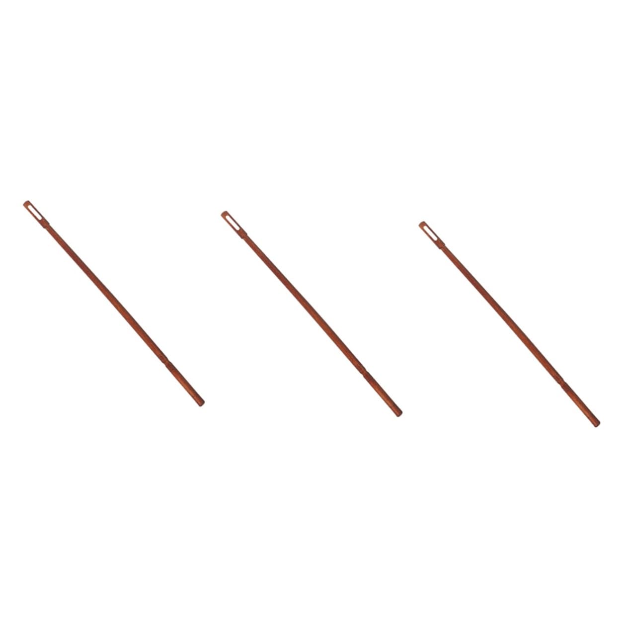 FAVOMOTO 3pcs Flute Tube Cleaning Rod Wood Cleaning Stick for Clarinet Saxophone Wind Instrument Accessories