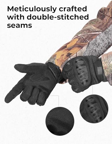 kemimoto tactical gloves for men touchscreen motorcycle gloves with hard shell amp palm padding for sports motorcycle cycling tactical airsoft paintball hunting hiking camping climbing