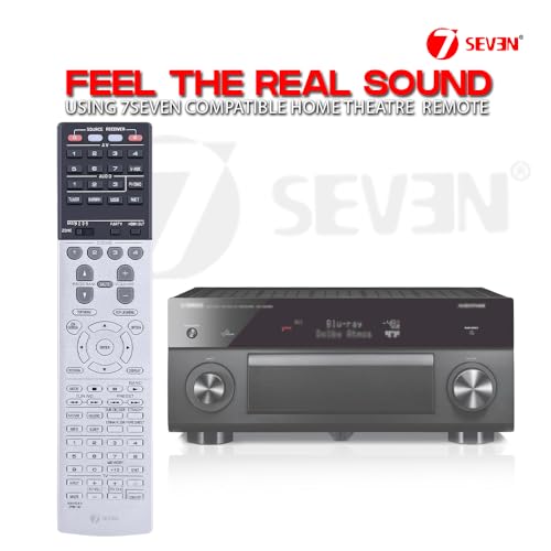 Image of 7SEVEN Compatible with Yamaha AV Receiver Remote Control Original Model RAV544 Suitable with ZP601900 ZP60190, RX-A2050, RX-A2060, RX-A3050, RX-A3060, RXA2050, RXA2060, RX-A3060BL