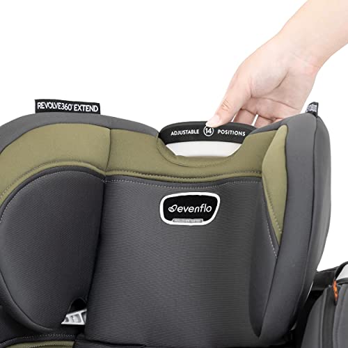 Evenflo 38412463 Revolve360 Extend Rotational All-In-One Convertible Car Seat With Quick Clean Cover, 360° Rotation, Rear-Facing Up To 50 Lbs thumb #9