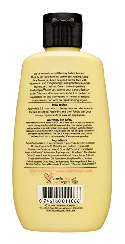 The Fox Tan - Rapid Face Tanner - Bräunungsbeschleuniger ohne Selbstbräuner für das Gesicht, für Sonne und Solarium… - Image 3