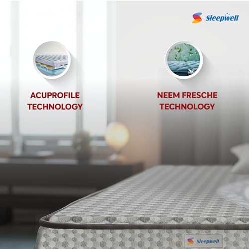 Image of Sleepwell Starlite Discover 4-inch Firm King Size Foam Mattress (78*72*4 Inches)