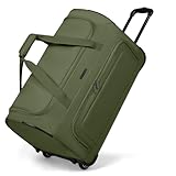 REDOLZ große M Trolley-Reisetasche mit Rollen 61 cm | 71 Liter | für Männer & Frauen (Duffle Essentials)