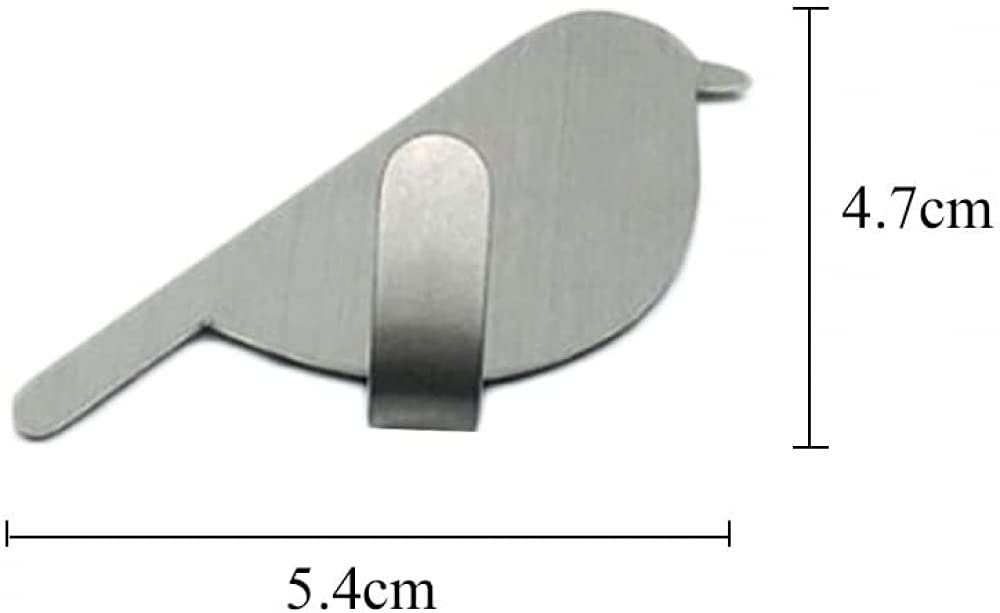 NOVSKI Ganchos Para Toallas, Adhesivo Para Pared, Acero Inoxidable, Gancho Para Pájaros, Baño, Cocina, 6 Piezas, Sin Taladrar-Argent