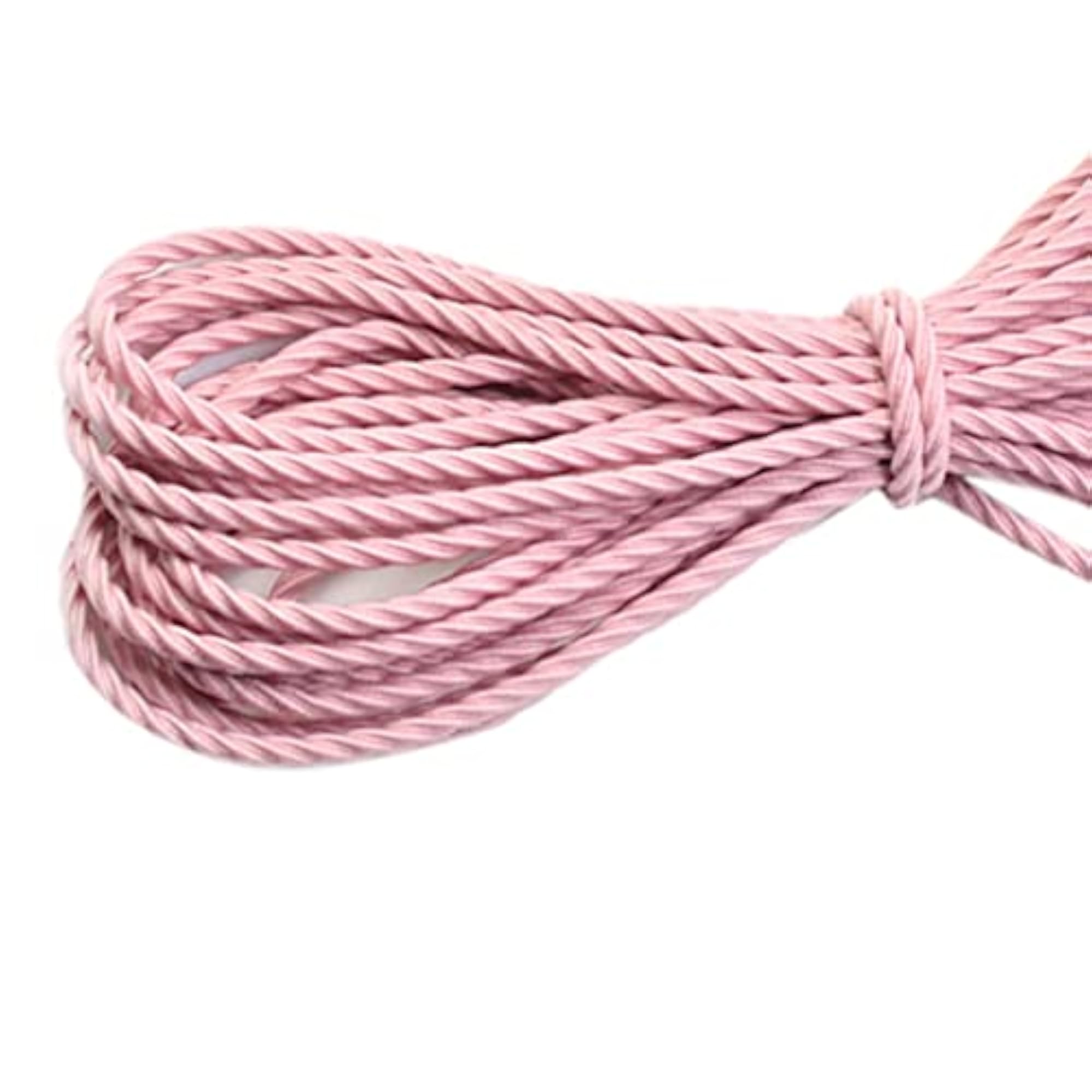 2.8mm Elastic Hairband Ponytail Holder DIY Hair Ties Material, 50m Pink