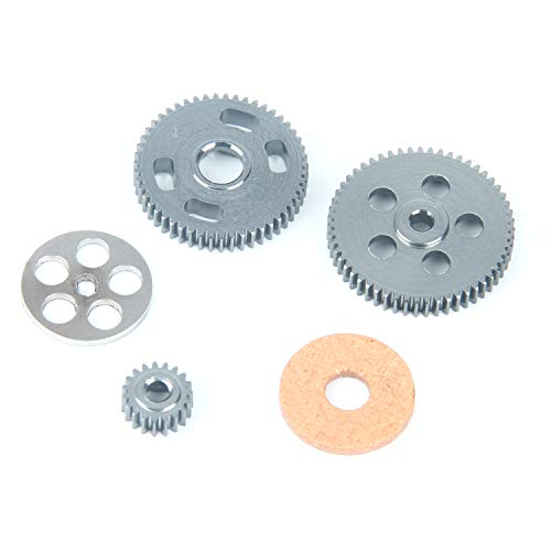 Transmission engrenages SCX24 en métal 0.3 Mod pour crawler 1/24e Axial