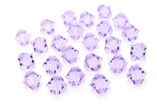 100Pcs Authentic Preciosa Faceted Bicone Crystal Beads 3Mm Violet Compatible With Swarovski Crystals #5301/5328 Pre-B304 #TOP1