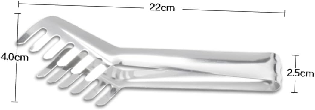 Spaghetti Tongs Serving Stainless Steel for Pasta Clip Salad Bbq