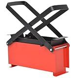 Papierbrikettpresse aus Stahl, Brikettpresse für holzspäne, Altpapierpresse Brikett Drücken, Papierpresse, Manuelle Bedienung, 34 x 14 x 14 cm