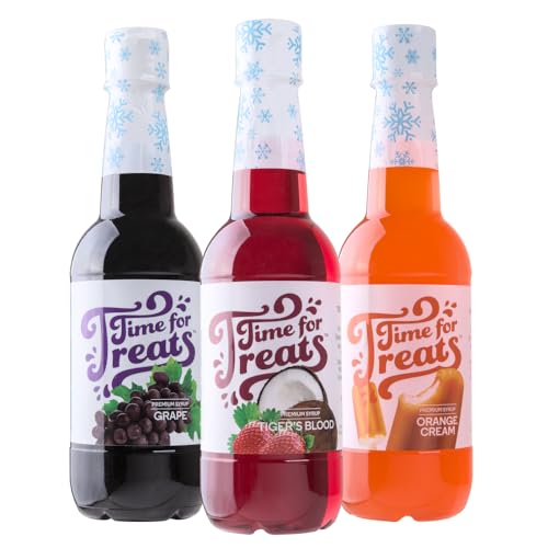Time For Treats 3-Pack Orange Cream, Tiger's Blood, Grape Syrup 16.9 Fluid Ou...