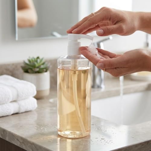 Image of AIR O MATIC Liquid Soap and Shampoo Dispenser 500ml Each Transparent (Pack of 2)