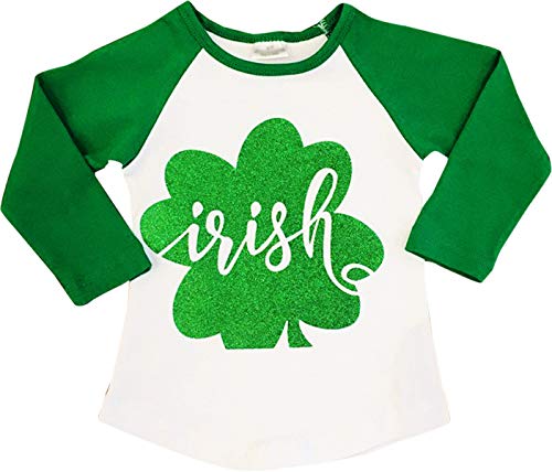 Baby Toddler Little Girls Valentine's Day, St. Patrick's Day, Easter Raglan T-Shirt Fashion Tee Top