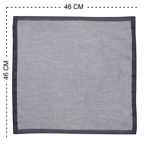 Image of Caruso Italy 100% Cotton Men's Italia Handkerchief | Luxurious, Soft, and Ultra-Absorbent Handkerchief For Men | 50cm X 50cm