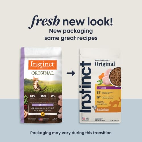 Image of Instinct Original Kitten Dry Food, Raw Coated, Real Chicken, 4.5 lb. Bag