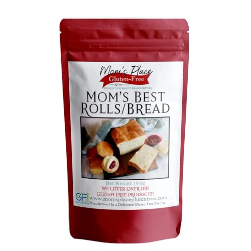 Mom's Place Gluten Free Best Rolls & Bread Mix - Dairy Free, Nut Free, Soy Free, Corn Free, NON GMO, Preservative Free