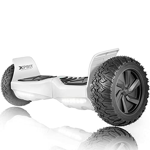 XPRIT 8.5   All Terrain Off-Road Hoverboard w Bluetooth Speaker, LED Lights, UL2272 Certified