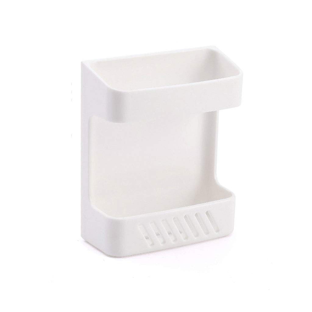 Organisateur télécommande mural panier de rangement blanc pour salon