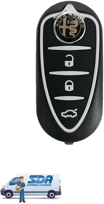 GUSCIO 3 TASTI COVER CHIAVE A SCATTO PER TELECOMANDO ALFA ROMEO MITO GIULIETTA - Foto 10