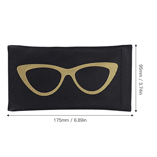 Bolsa de óculos, bolsa de armazenamento de óculos de sol elegante tamanho compacto padrão simples pa