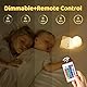 Nachtlicht Kinder Nachtlicht Baby, 16 Farben+Fernsteuerung+Stilllicht Dimmbar Nachttischlampe Kinder,USB Wiederaufladbar Baby Nachtlicht Dimmbar Katzen Deko, Nachtlicht Mädchen Nachtlampe Kinderzimmer