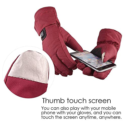 Gants chauffants électriques rechargeables 2600mAh moto ski