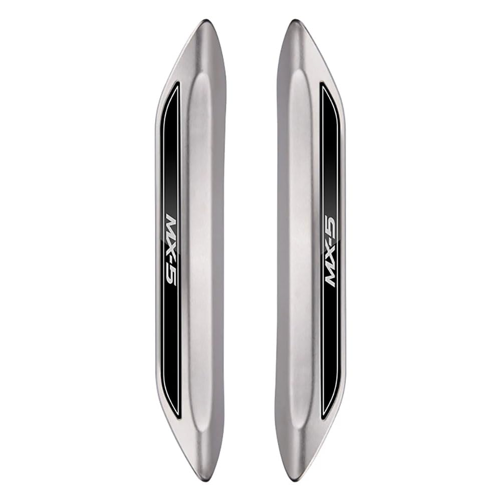 KAnduo compatible with Car Stainless Steel Door Sill Kick Plates Protector compatible with for Mazda MX-5 RF ND MX5