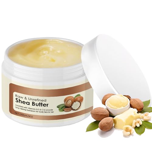Manteca de karité, crema de manteca de karité, manteca corporal natural, para todo tipo de pieles, crema hidratante para pieles secas y agrietadas