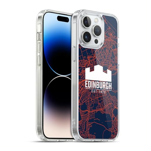 Funda iPhone 14 Pro Max Edinburgh Rugby evita golpes con gel suave mapa