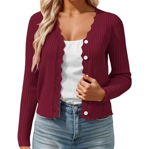 Chaqueta de punto tradicional monocolor ideal para tardes informales