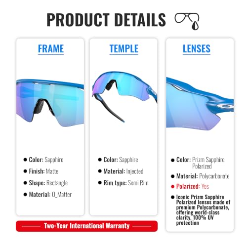 Image of Oakley RADAR EV PATH OO9208 Shield Sunglasses With Official Eyewear Kit