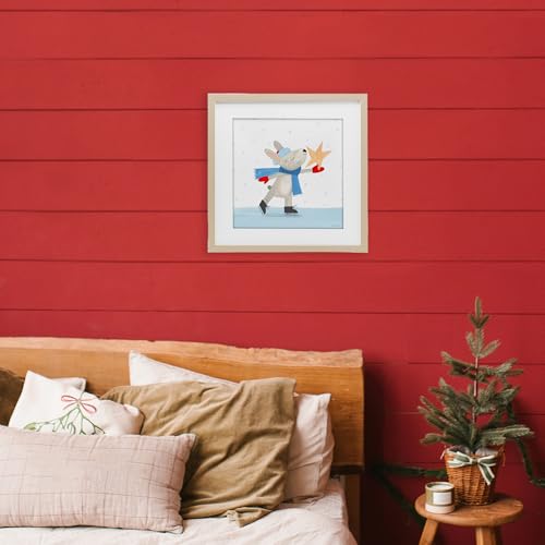 Affiche lapin Stupell encadrée verre marron : cadeau idéal de naissance - 3