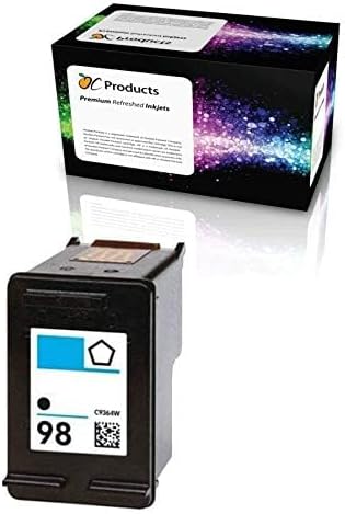 Refilled Ink Cartridge Replacement for HP 98 for Officejet 150 100 H470 PhotoSmart D5160 C4180 2570 8030 8049 (1 Black)