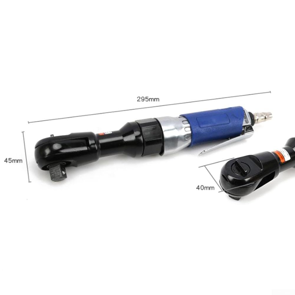 Llave de trinquete neumática, llave neumática de 1/2, ajuste de enchufe reversible 90 grados recto