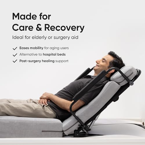 Image of Frido Smart Recliner Mattress | Remote-Controlled Recliner Frame & Mattress for Patients, Elderly & Home Use | Mild Steel Frame | 4-Step Folding, Removable HR Foam Mattress | Tool-Free Setup