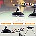 Mcacggo 3-Light Billiard Pool Table Lights Hanging Over Pool Table, Black Matte Metal Shades with Billiard Ball Decor, for Billiards Room, Snooker Table, Kitchen Island