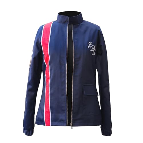 Lana Del-Rey Racing Album Patch Blue Racer Jacket For Women - Cotton3