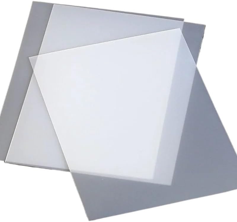 5PCS Polycarbonate Diffuser Sheets - 1mm-3mm Thickness, Customizable Sizes for LED & Fluorescent Lighting(300x300mm 2mm)