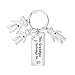 Produktbild Jenstiy Benutzerdefinierte Name Schlüsselanhänger Jungen und Mädchen Personalisierte Schlüsselringe Graviert 1-6 Kinder Typenschild Schlüsselanhänger Anhänger für Familienmitglied Geschenk (2 Kind)