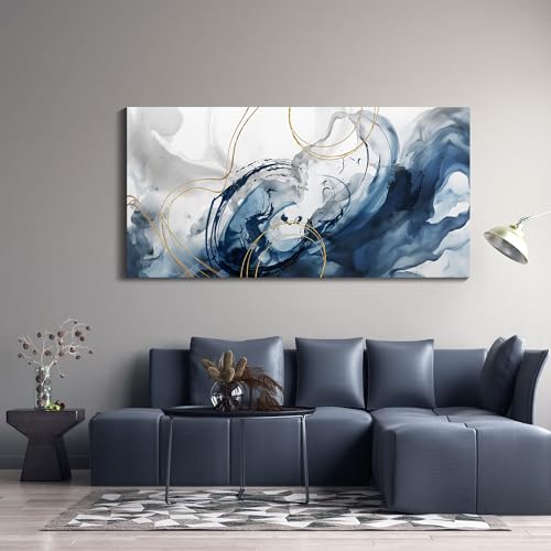 Mofutinpo Blue Wall Art Large Canvas Art Wall Decor Abstract