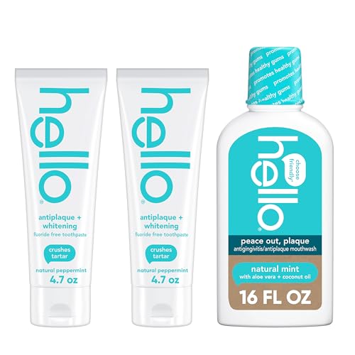 Hello Anti-Plaque Alcohol-Free Fluoride Mouthwash