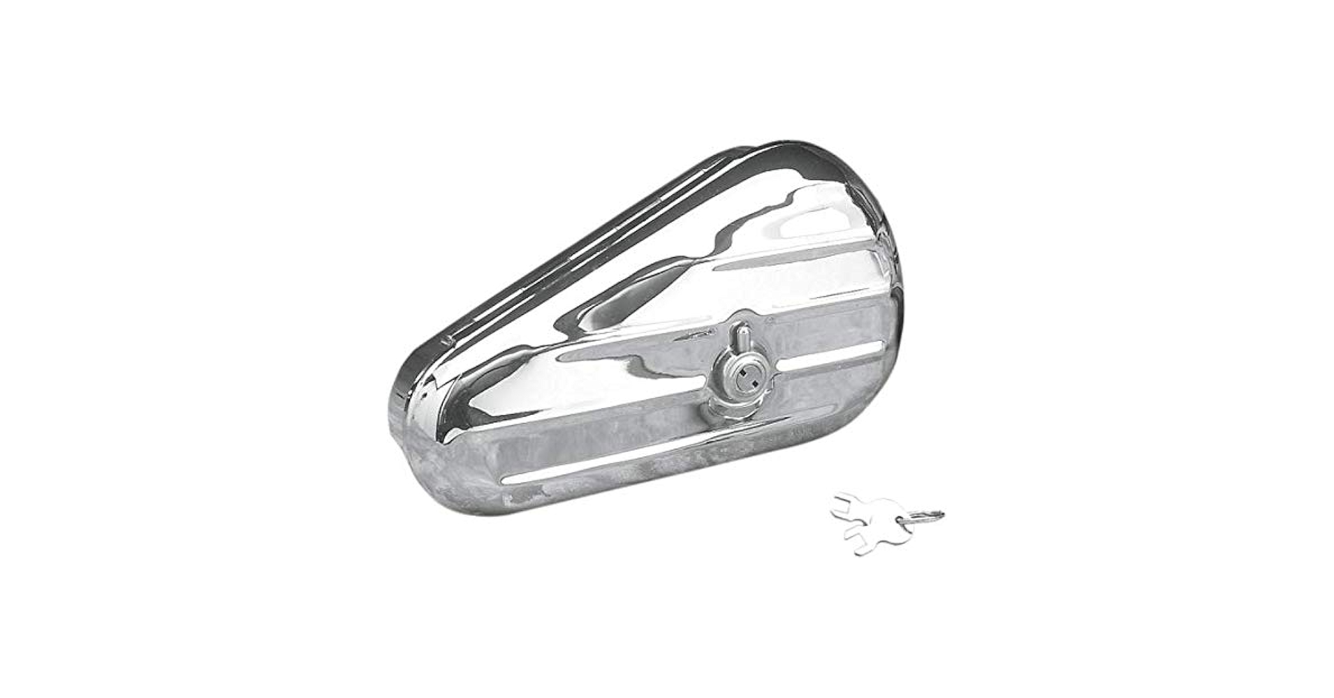 Amazon.co.jp: オレンジサイクルパーツティアドロップ右サイドクローム