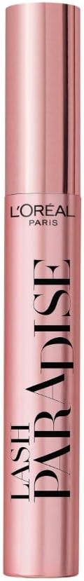 L'Oréal Paris Intense Volume Mascara, Volumising and Lengthening, Infused with Castor and Floral Oils to Condition Eyelashes, Suitable for Sensitive Eyes, Soft Fibre Brush, Lash Paradise, Black