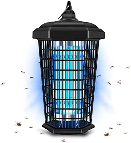 Adjrp Bug Zapper Outdoor Indoor, 30W & 4200V Powerful Fly Traps Outdoor, Mosquito Zapper for Bugs Mosquitoes Gnats, Effective Fly Zapper Outdoor for Patio Backyard and Home(Black)