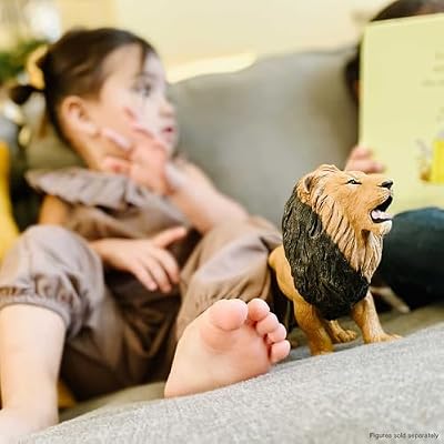 Safari Ltd. Lion Figurine - Detailed 9.5 Plastic Model Figure - Fun Educational Toy for Boys, Girls & Kids Ages 1+